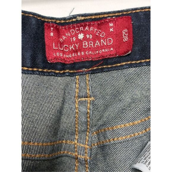 Lucky Brand Leyla Capri Jeans Dark Wash Mid Rise Runs Larger Women 8 - Picture 3 of 4